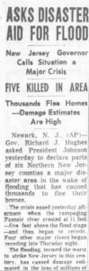 Newspaper article, flood of May 1968