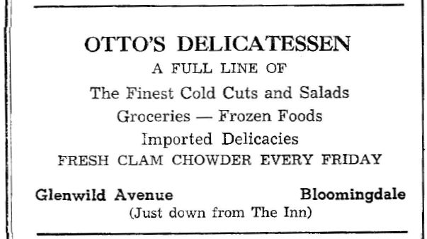 Advertisement for Otto's Deli (1965)